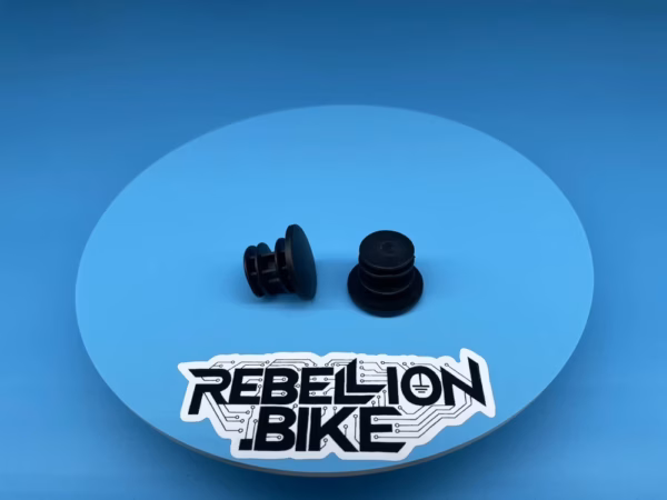 Plastic Bar End Plugs (2 Pack) for Bicycle Handlebars