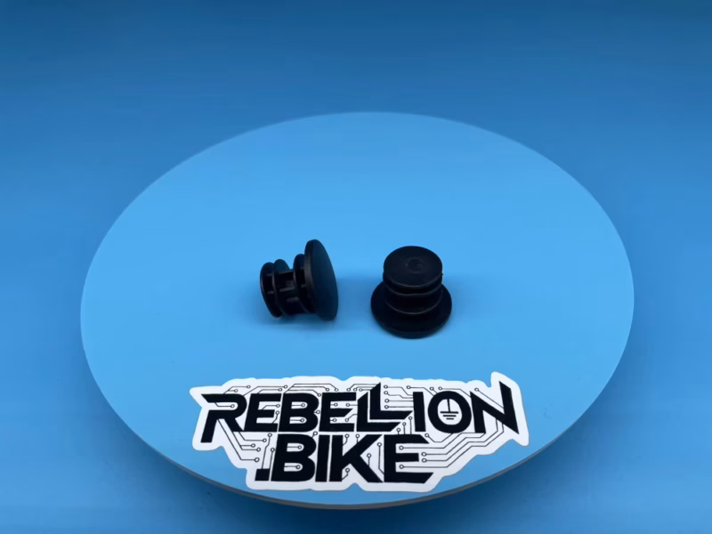 Plastic Bar End Plugs (2 Pack) for Bicycle Handlebars